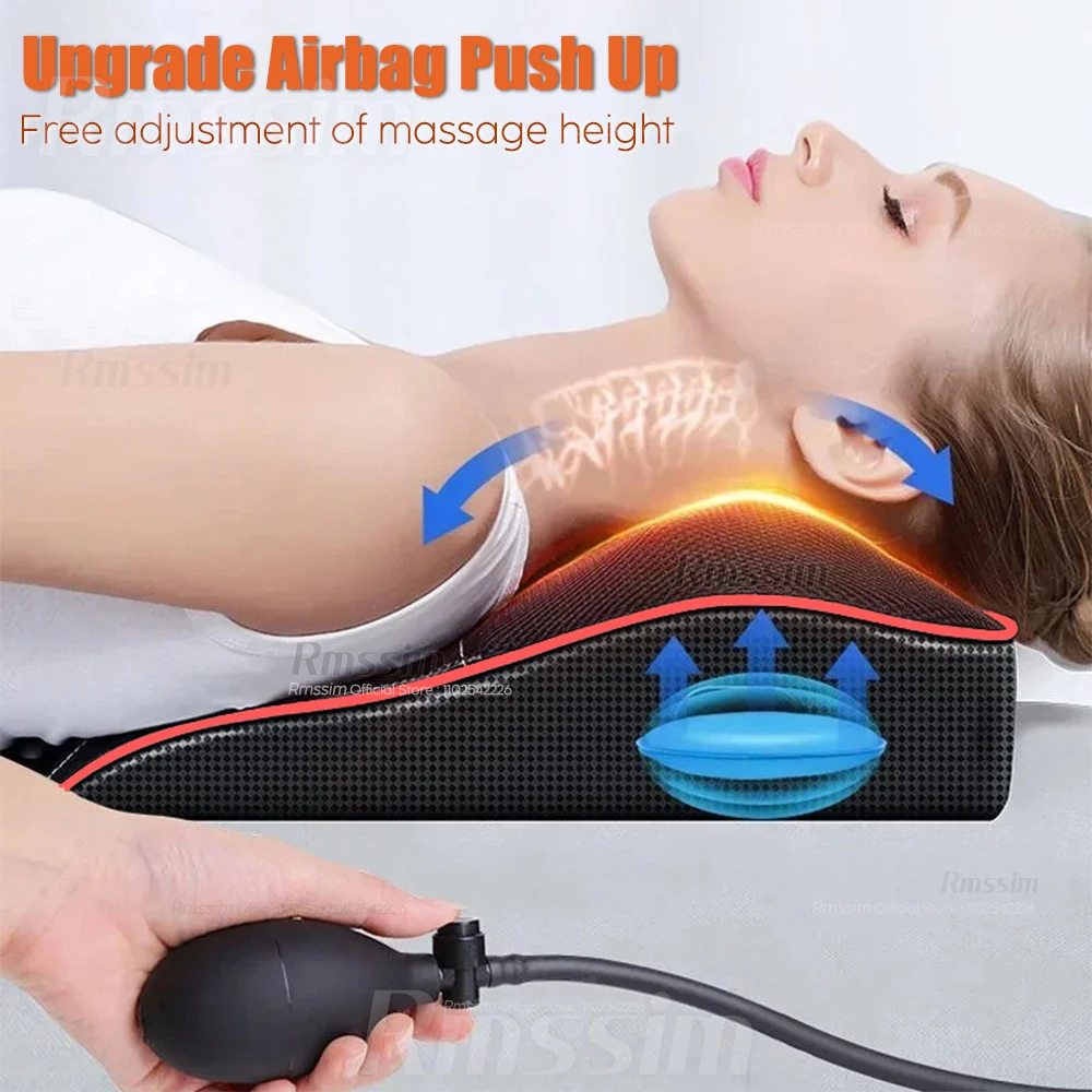 Nuevo Masaje eléctrico almohada para el cuello Shiatsu cabeza Cervical Ttraction cuerpo espalda cintura masajeador coche con calefacción masaje vibratorio