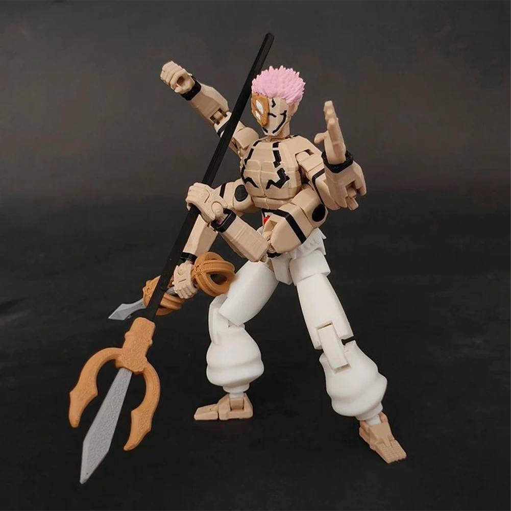 Anime JJK Figure Ryomen Sukuna Yuji Itadori Action Figure Movable Shapeshift Itadori Yuji Figure PVC Toy 3D Printed Desktop Doll - view 3