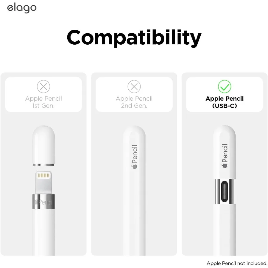 مقلمة elago Classic متوافقة مع Apple Pencil USB-C مثالية لحماية وتنظيم ميزات قلمك المثالية G