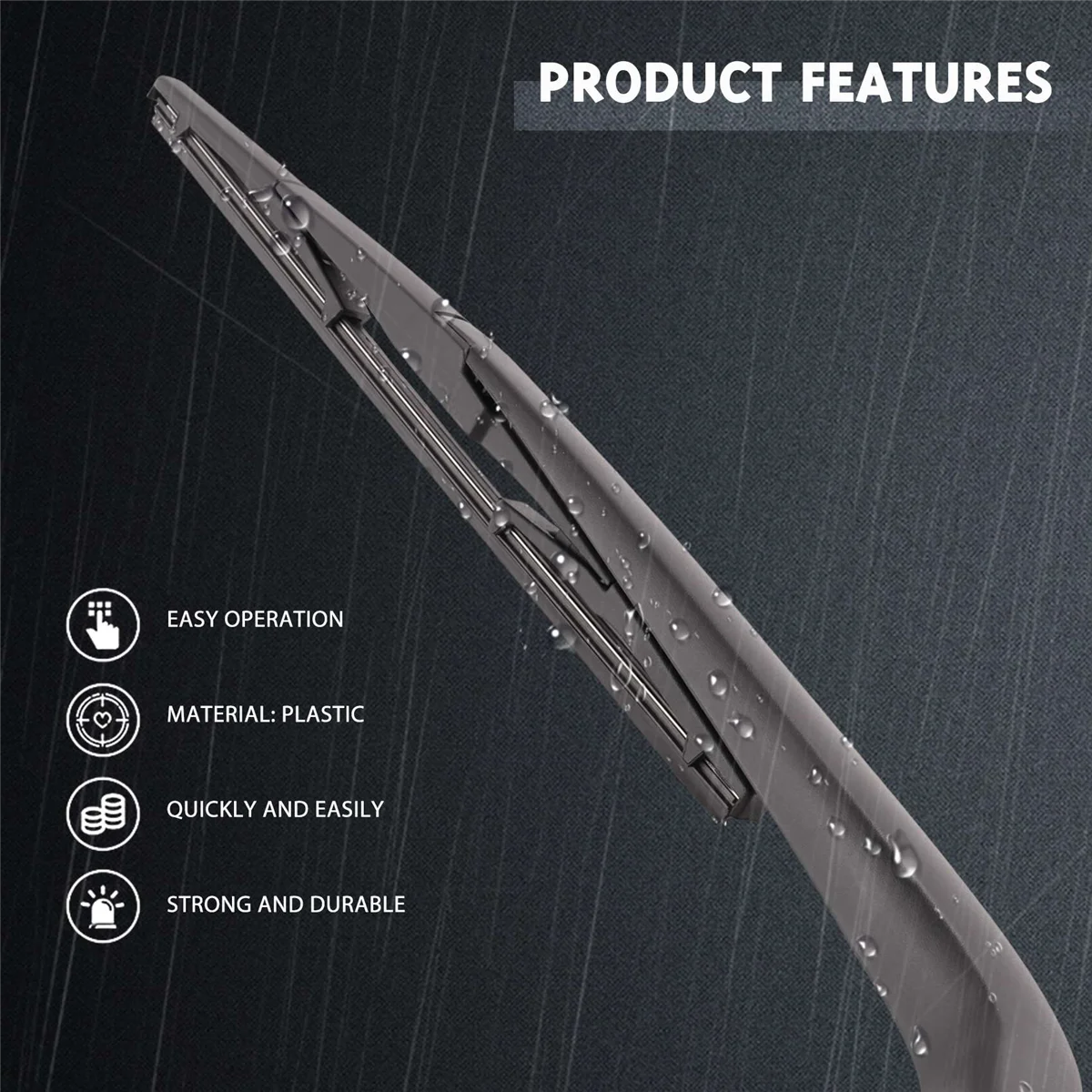 AT77 ذراع الممسحة الخلفية للزجاج الأمامي للسيارة وشفرة لسيارة Toyota Yaris Vitz 99-05