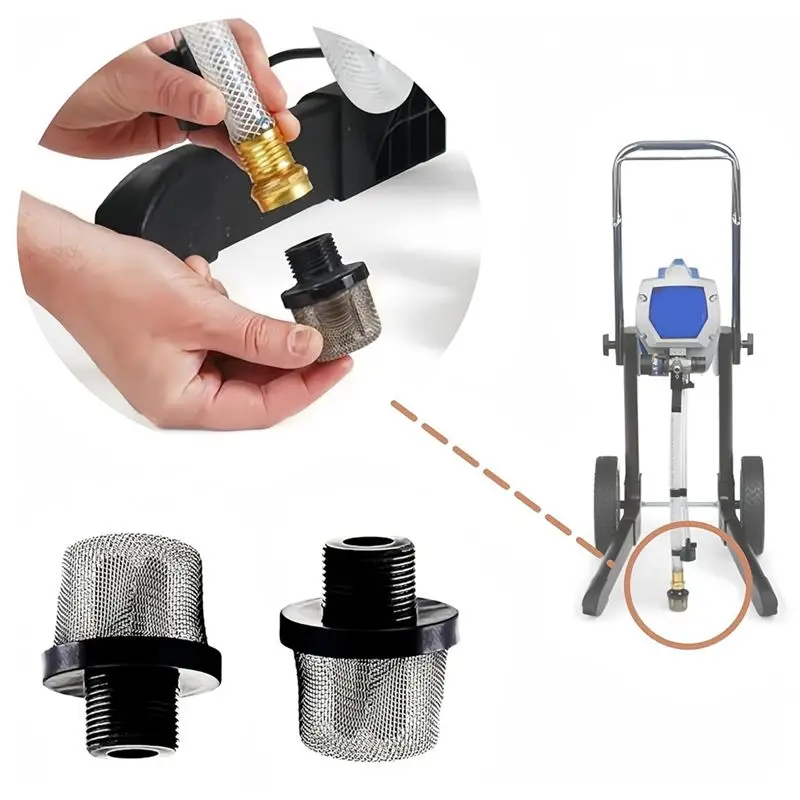 AB08-6Pc 288716 3/4IN Filter Inlet Suction Strainer For Airless Sprayer For Prox7 Prox17 Prox9 Prox19 Airless Sprayer Painter