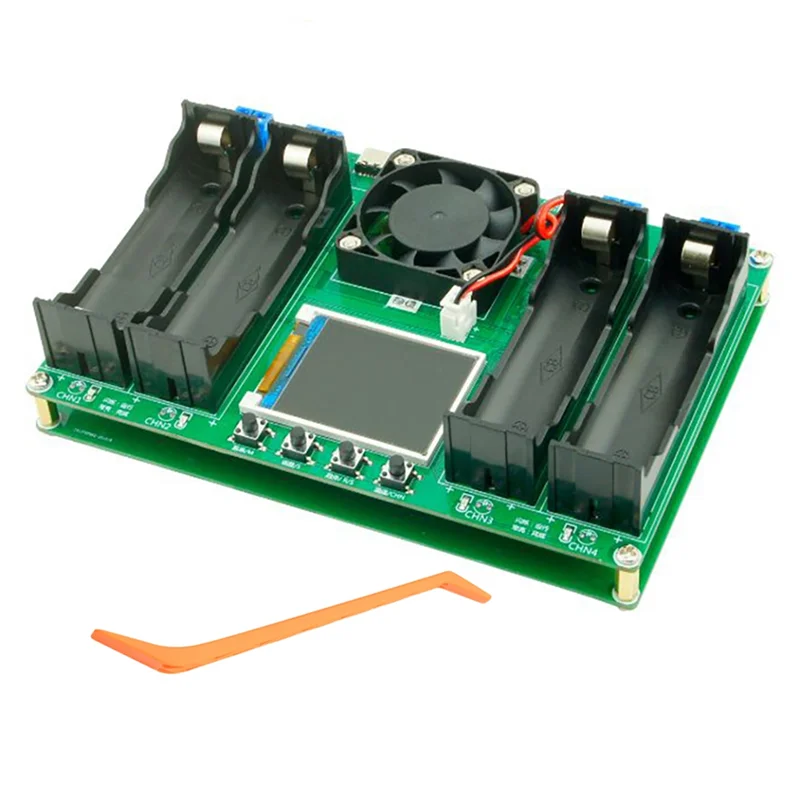 Probador de resistencia interna de capacidad de batería 18650 de 4 canales, módulo de medición de batería, accesorios de prueba de resistencia interna
