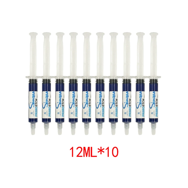 10pcs=120ml Dental 37% Phosphoric Acid Etching Gel for Enamel and Dentin Etching Dental Materials