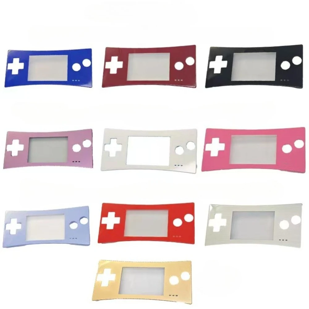 New Process High Quality Electroplated Front Faceplate with HD Clear  Compatible For GBM Console