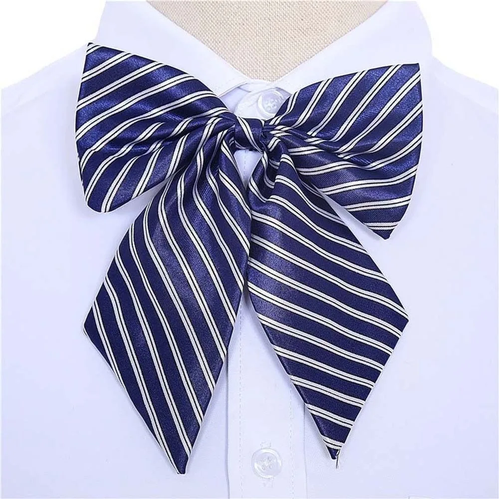 

Stripe Airline Stewardess Necktie Dots Nurse Neck Wear Bowknot Neckties Bank Teller Neck Tie Shirt Accessory