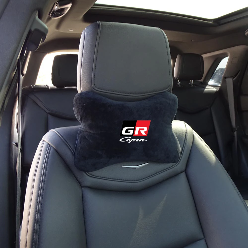 1PC Car Neck Headrest Pillow Cushion Seat Head Support Neck Protector For Daihatsu Copen L880K Koepn Copen GR Sport Gazoo Racing