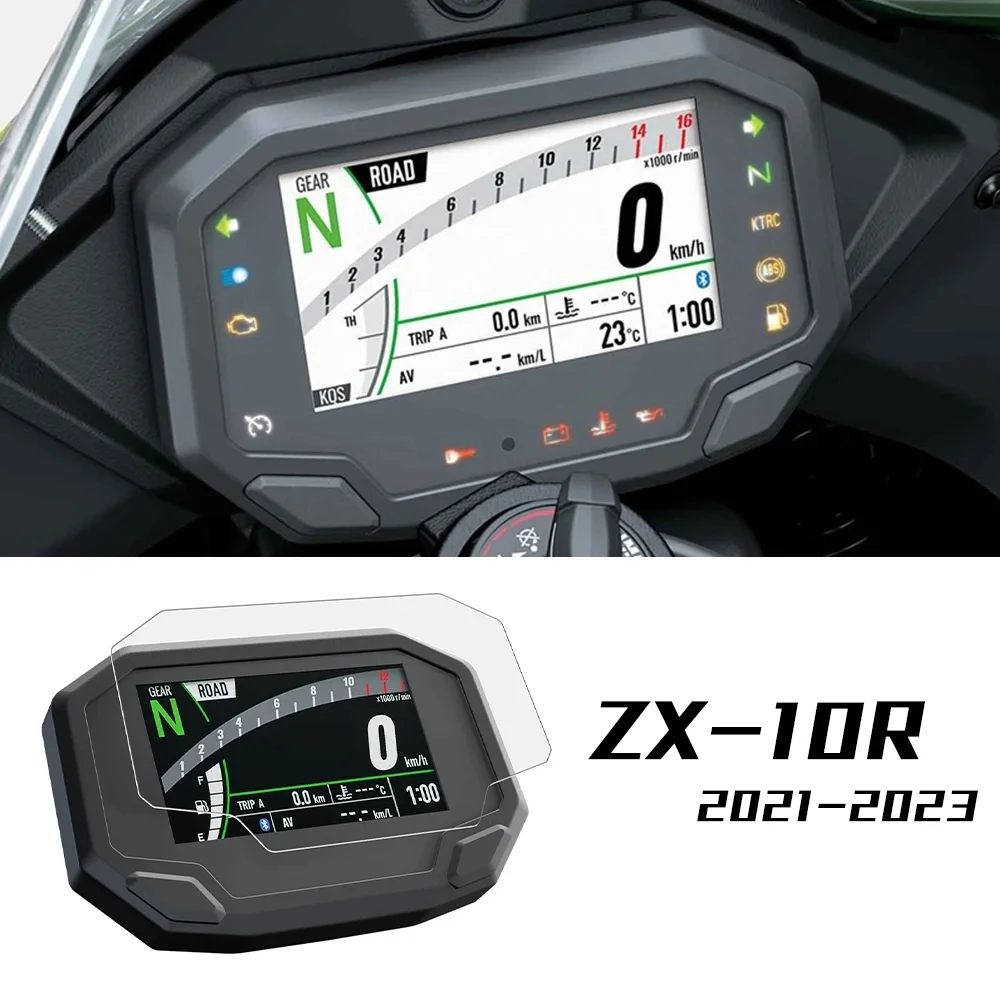 Protector de pantalla para salpicadero de motocicleta, película de TPU para instrumentos de ZX-10R, piezas de reequipamiento para KAWASAKI ZX10R, accesorios 2021 - 2023