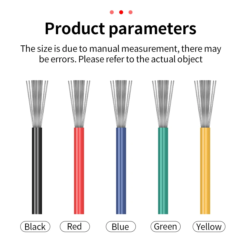 LUXIANZI 5 Colors Soft Silicone Wire Kit 30/28/26/24/22/20/18/16AWG Heat Resistant Stranded Tinned Copper Electrical Wire