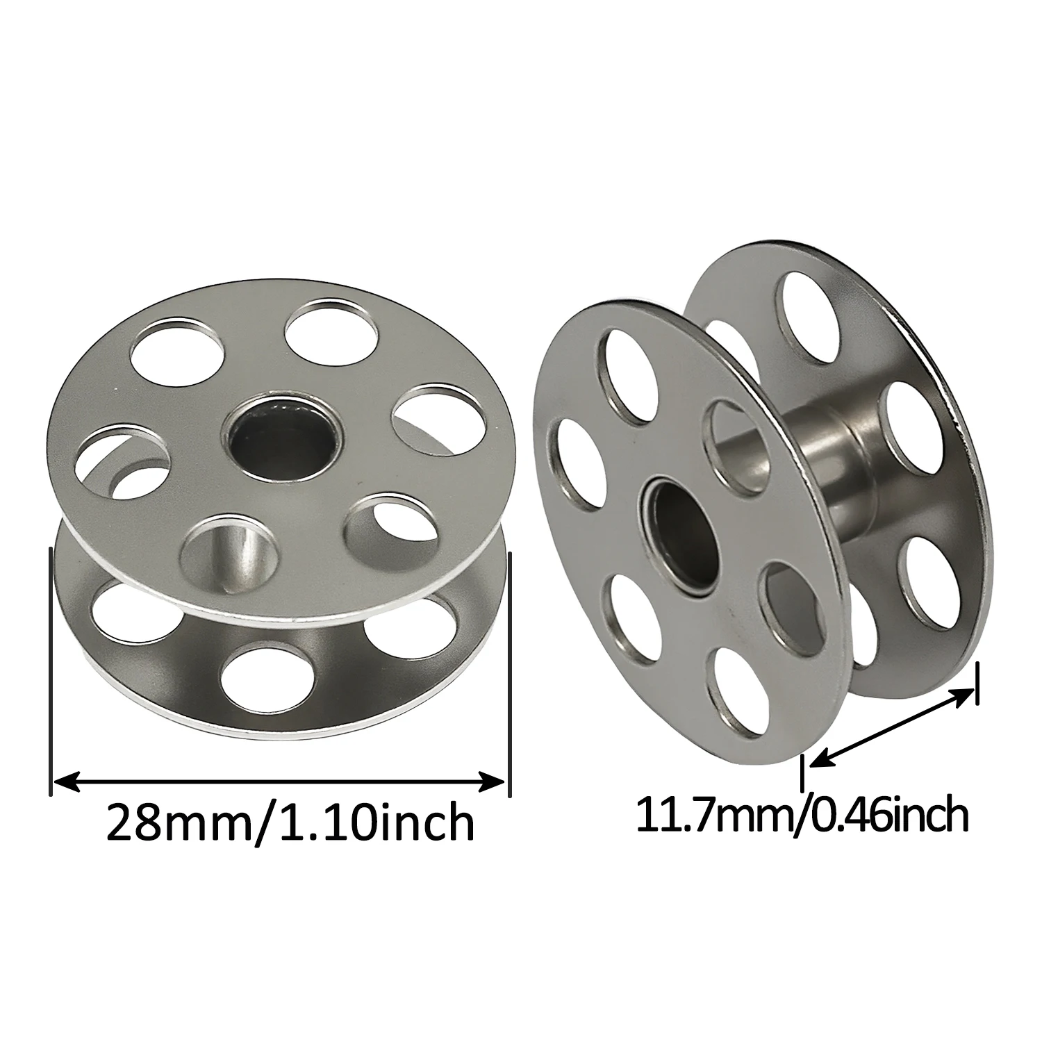 10/20PCS Large Capacity Steel Bobbin Compatible with JUKI MODELS LU563 1508 1510 1560#B9117-563-000 Sewing Machine Accessories