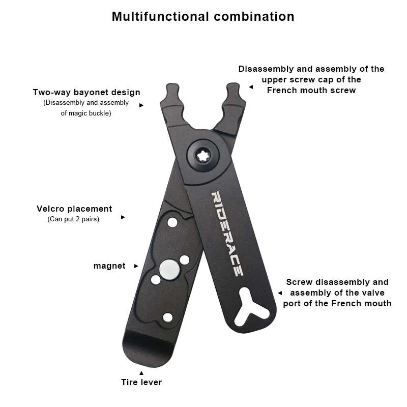 4 In 1 Bicycle Chain Link Pliers With Chain Connector Quick Removal Install MTB Bike Chain Buckle Open Close Clamp Repair Tool