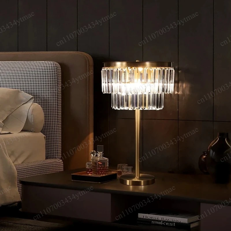 Crystal Floor Lamp with Socket Modern Style Standing Light for Hotel Living Room Reading