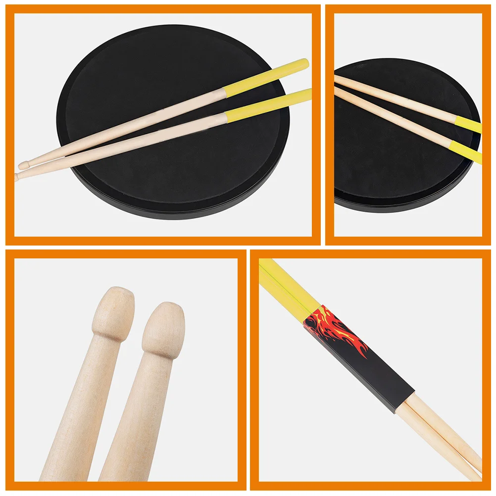 

1Pair 5A Maple Wood Drum Sticks Non-Slip Surface Exquisite Workmanship Lightweight Percussion Sticks for All Drum Kits