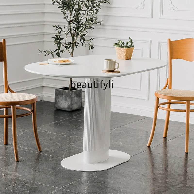 

Retro Roman Dining Table Household Restaurant Dining Table Nordic Conference Table Small Apartment Modern Table