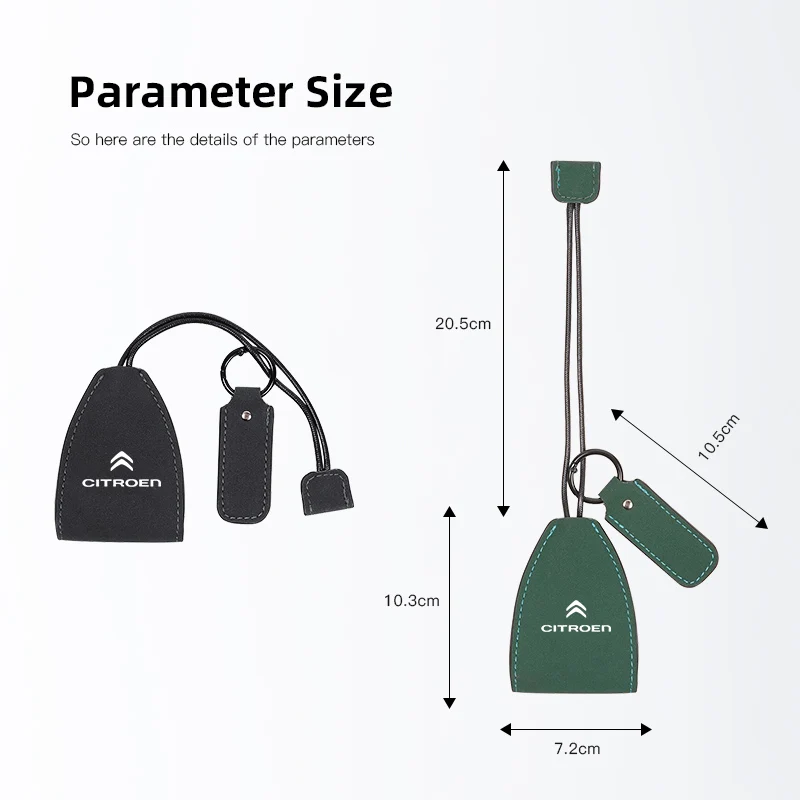 شعار السيارة سلاسل المفاتيح المختارة جلد الغزال حقيبة مفاتيح السيارة لسيتروين Celysee C6 C3 C5 C1 C2 C4 Aircross بيكاسو الصبار بيرلينجو ساكس