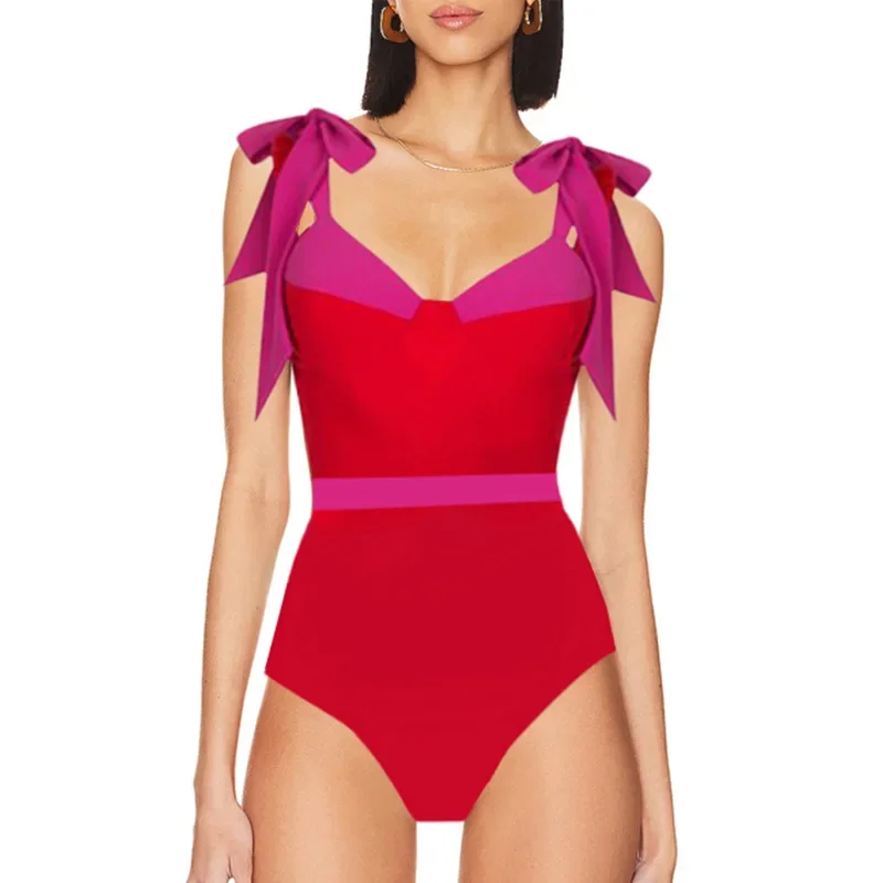 Push Up One Piece ชุดว่ายน้ํากระโปรงชายหาดชุดว่ายน้ํา Retro ผู้หญิงเซ็กซี่ชุดว่ายน้ํา Solid Beachwear Monokini ว่ายน้ําฤดูร้อน