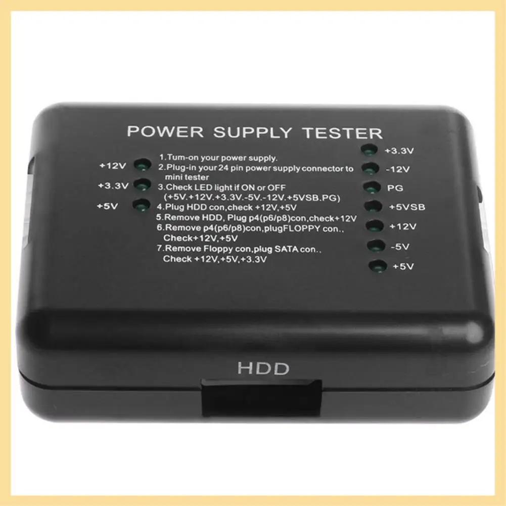 

GOOD-PC 20 24-контактный тестер питания, светодиодный индикатор для блока питания ATX SATA, измеритель жесткого диска 12 В, 5 В, 3,3 В