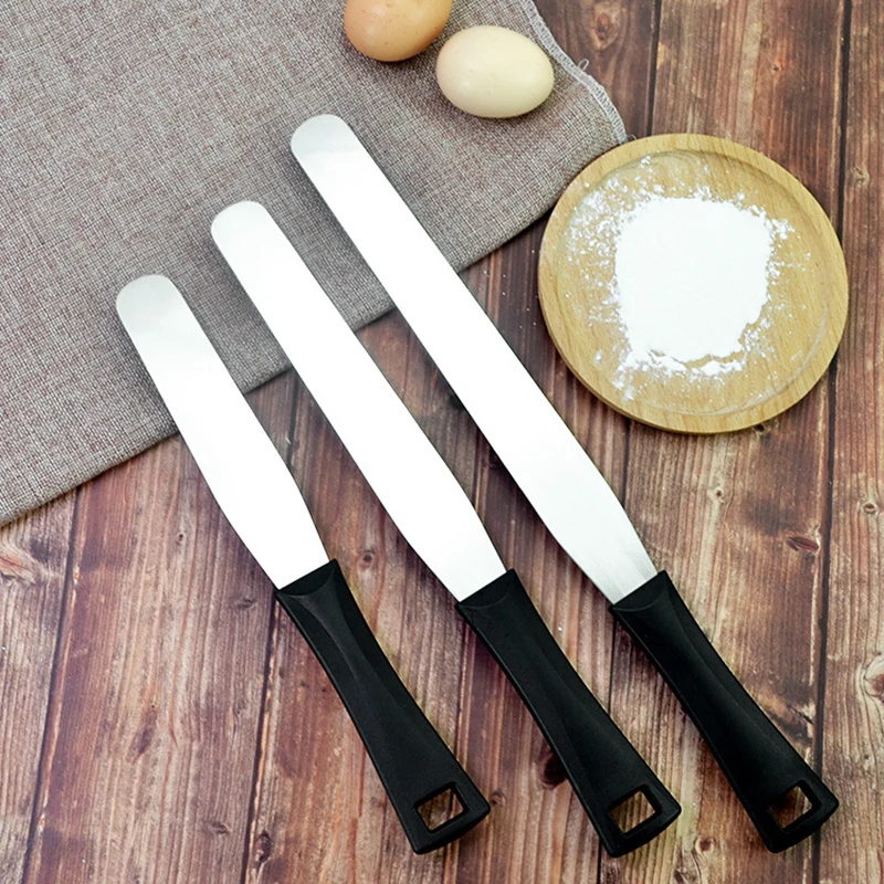 

MRF Stainless Steel Pastry Straight Icing Spatula with Plastic Handle HB0340Z-6-8-10
