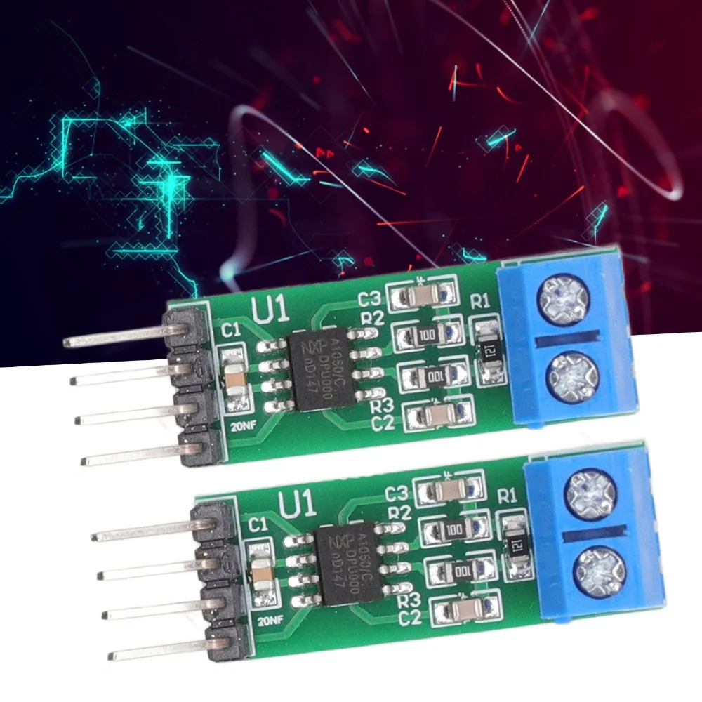 2 stuks TJA1050 KAN Bus Transceiver Module 4.75 ~ 5.25 v 29*11mm KAN Bus Module Bus Transceiver module Controller Ontwikkeling