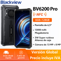 BV6200 pro rugged phone with black View, 6GB 128GB 6,56 inch HD + IPS screen, 13000MA, HBA, 18w, fast charging