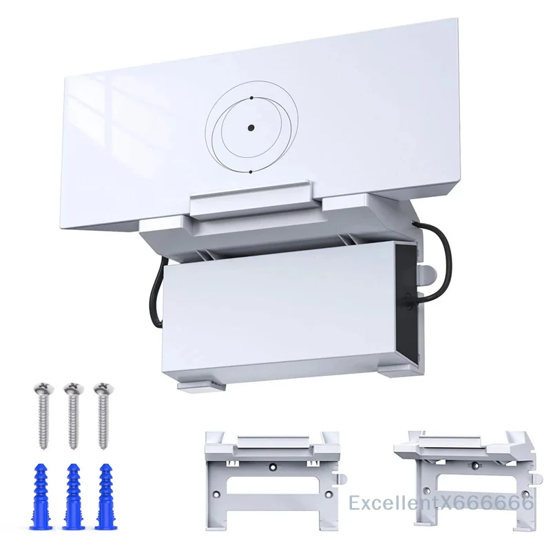 Starlink Gen 3 Router-Halterung, 2-in-1-Wandhalter, platzsparendes Montagehalterungs-Set, Router- und Netzteilhalterung