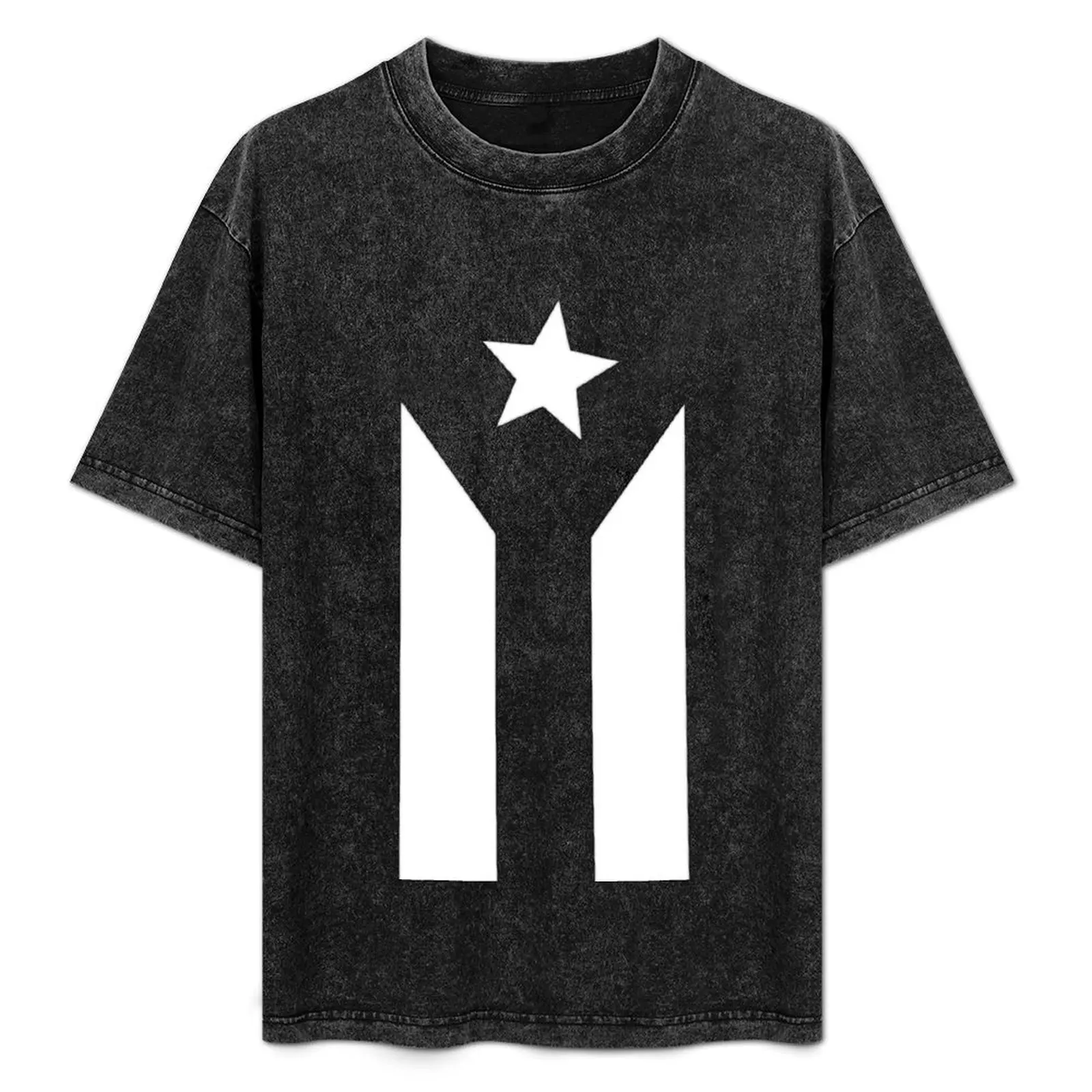 

Puerto Rican Black Flag T-Shirt Breathable Sportswear T-Shirt for Men