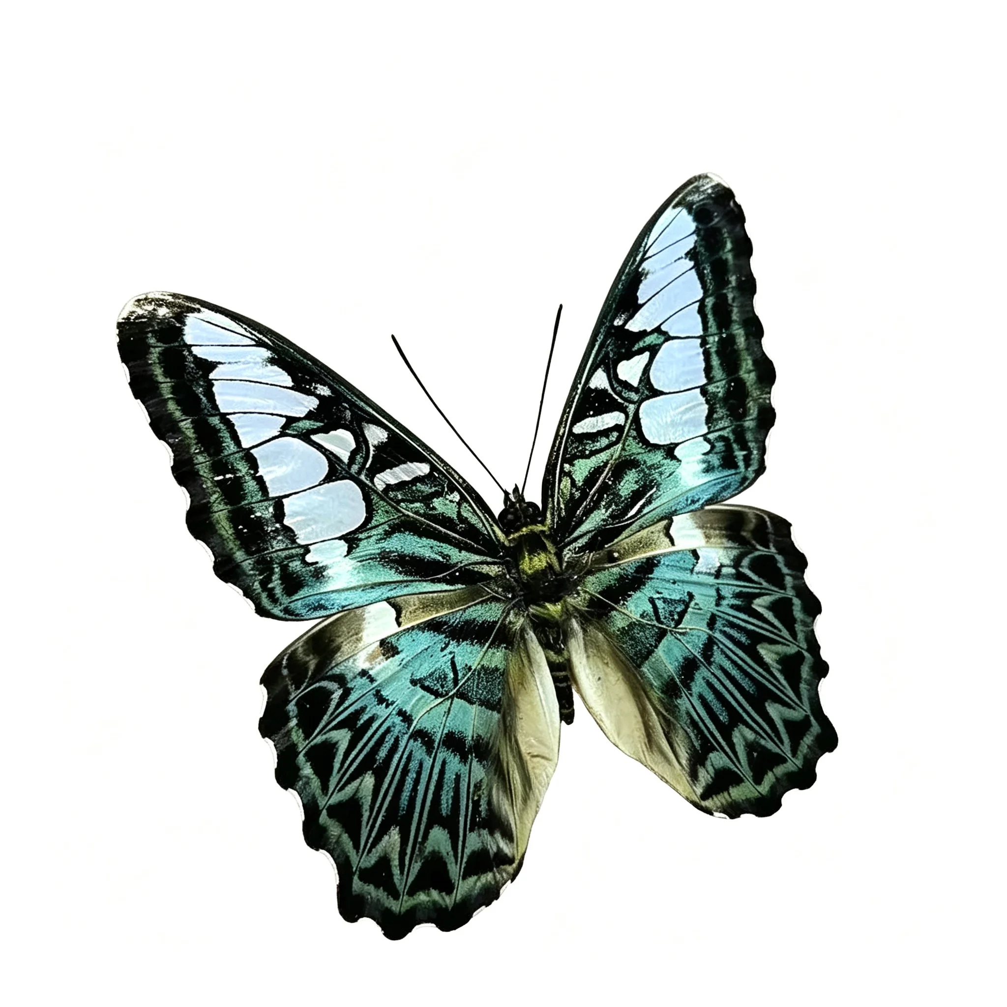 5-100 pcs natural Real Butterflies Specimen (Parthenos sylvia）