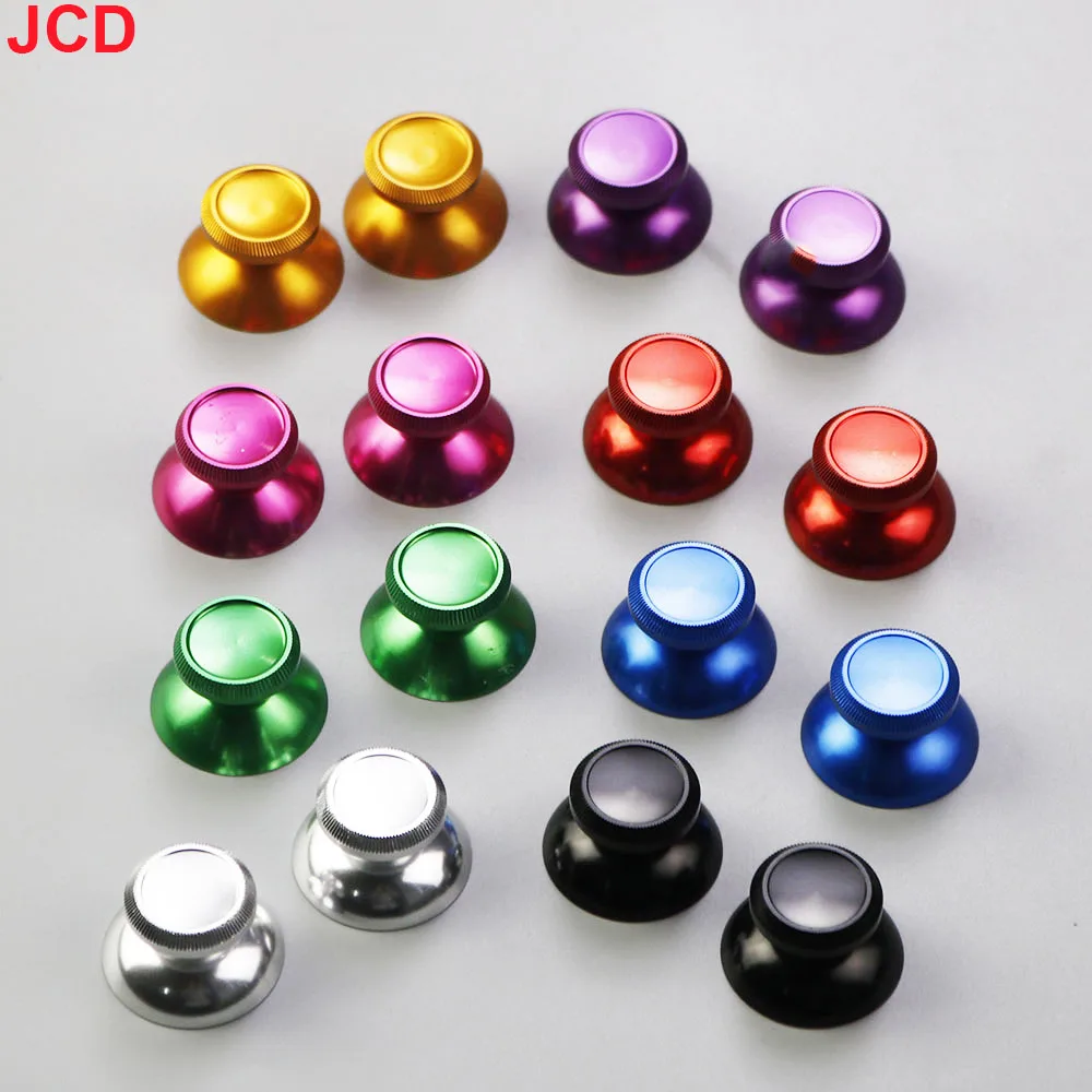 JCD 1Pair 3D Aluminum Metal Analog Joystick Thumb Stick Grip Cap for Xbox 360 Gamepad Controller view 2