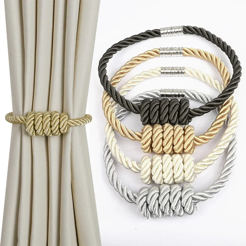 1개 커튼 타이백 자석 커튼 홀더 커튼 고정 장치 장식용 드레이프리 홀더