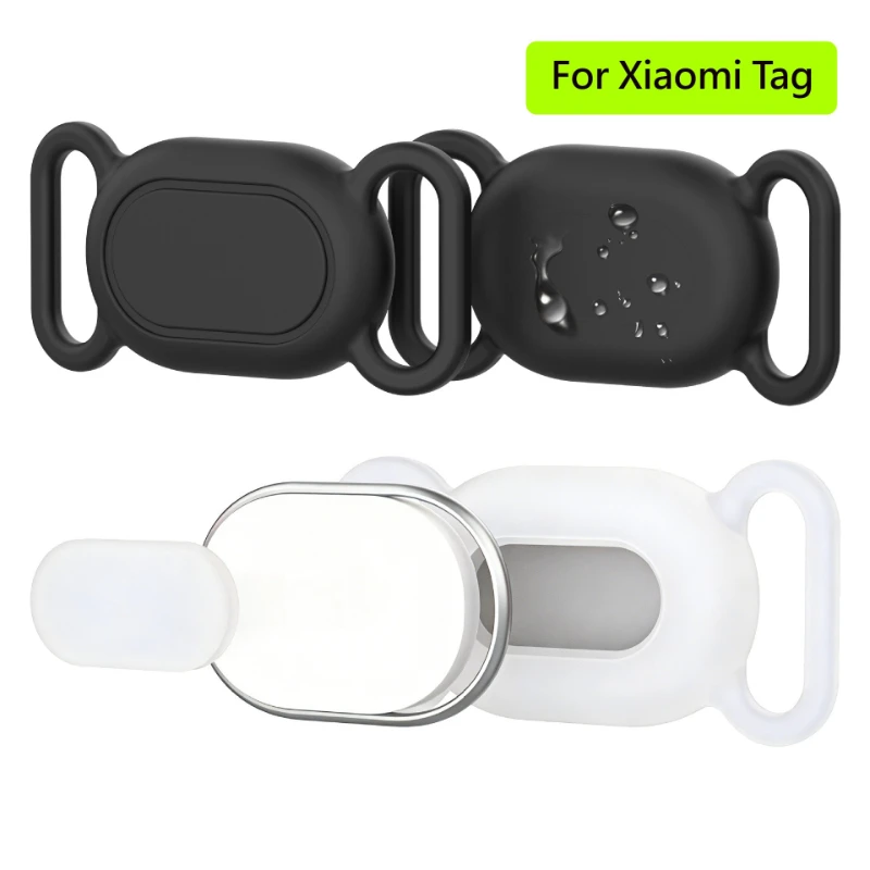 For Xiaomi Tag Silicone Protective Cover Solid Color Anti-Loss Pets Locator Protector Case for Xiaomi Tag Sleeve