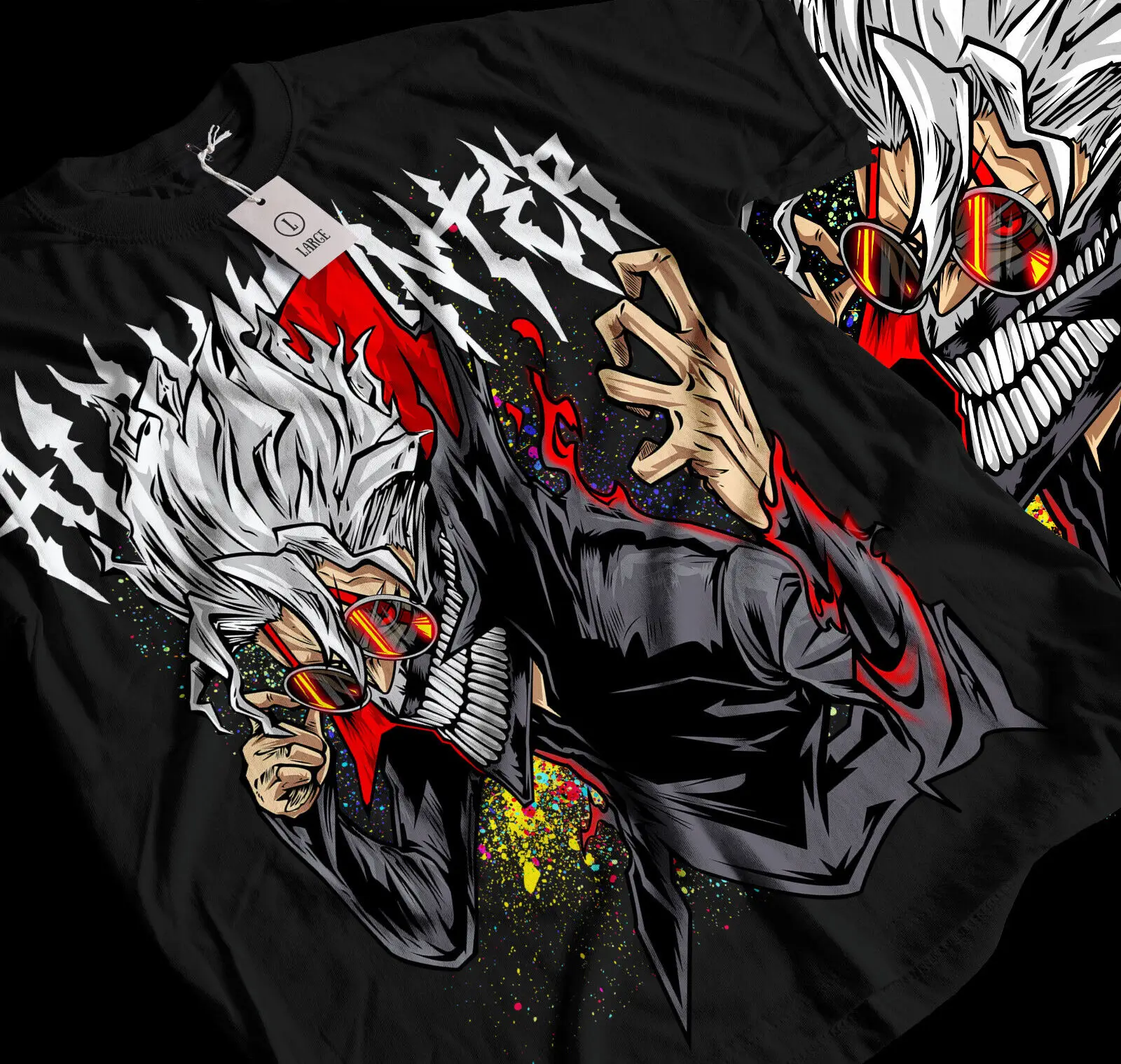

Dandadan Okarun T-shirt Okarun Momo Ayase Gift black Anime Shirt All Size 033