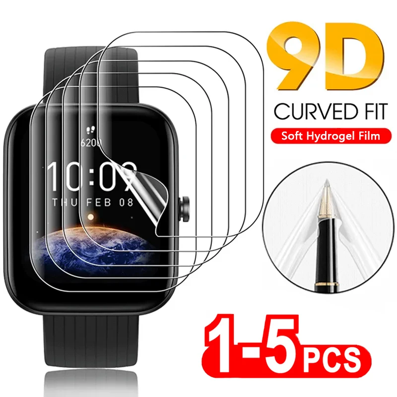 Soft Hydrogel Film for Amazfit Watch GTS 2 mini 2E GTR 3 4 Screen Protector For Amazfit BiP U Bip S Lite BIP 3 Pace Verge T-Rex