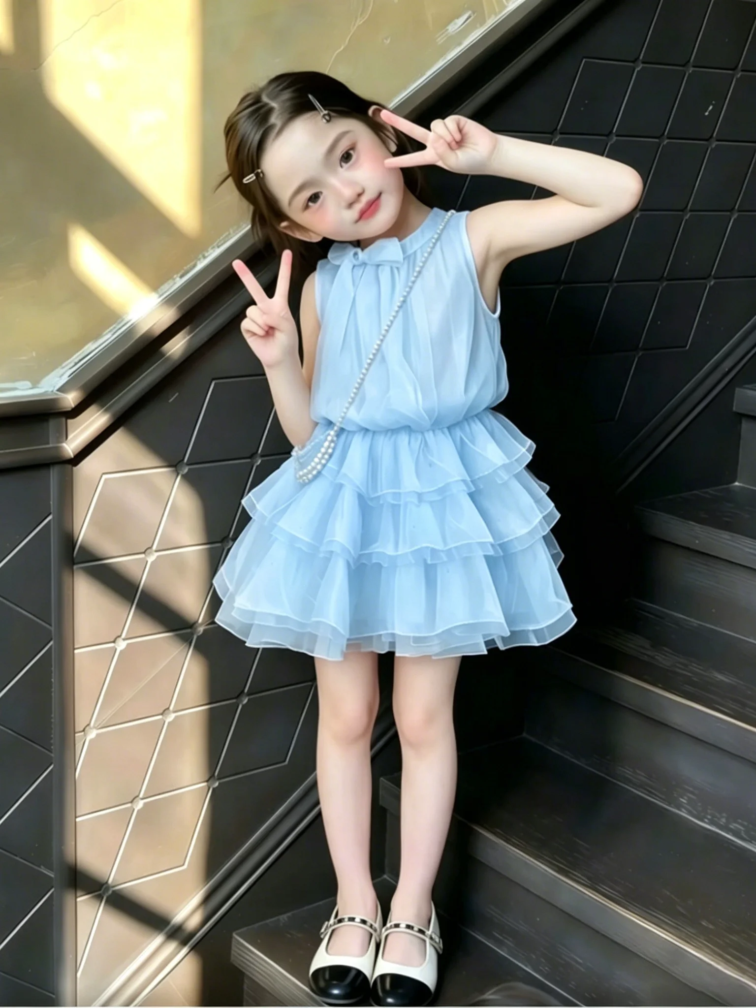 robe-princesse-bleue-pour-filles-style-gilet-fin-a-manches-courtes-tissu-doux-mode-coreenne-vetements-mignons-pour-bebe-fille-jupe-pour-enfants