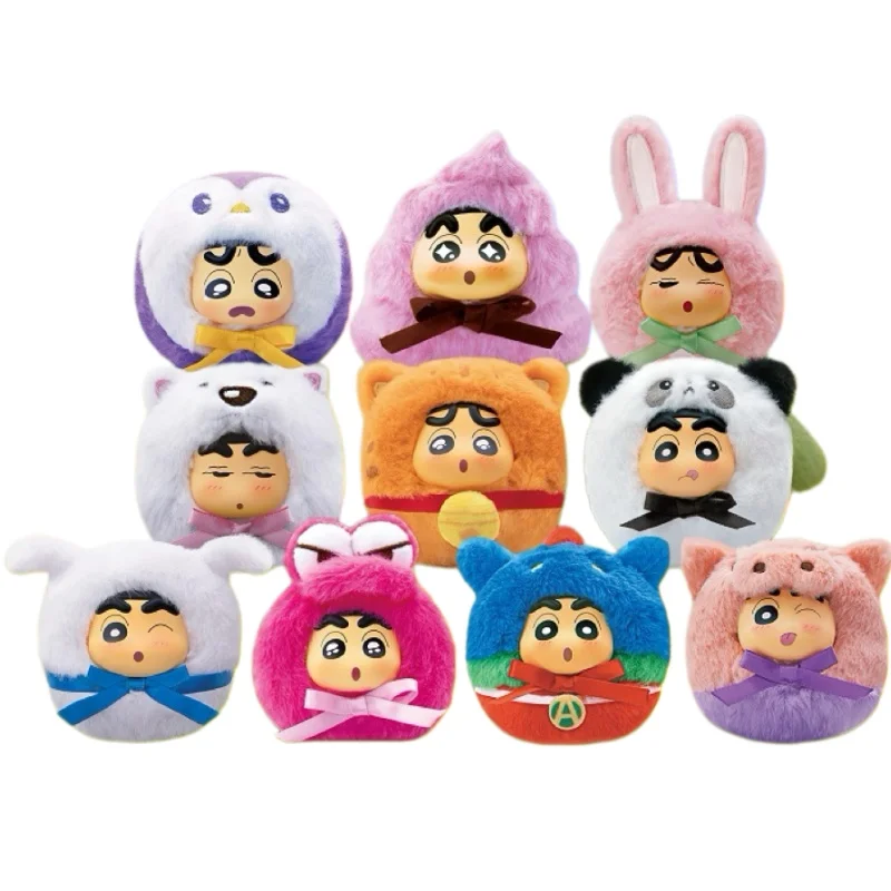 

Оригинальная аниме-фигурка EAKI Crayon Shin-Chan, серия Cute Dudu, плюшевая кукла-брелок, подвеска для сумки, модель игрушки LBMR-x101