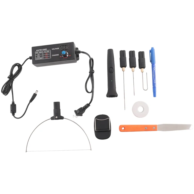 

1Set Foam Cutting Pen Styrofoam Cutting Tool 0-300℃ Adjustable Temperature Hot Wire Cutter Wire Cutter US Plug-Hot