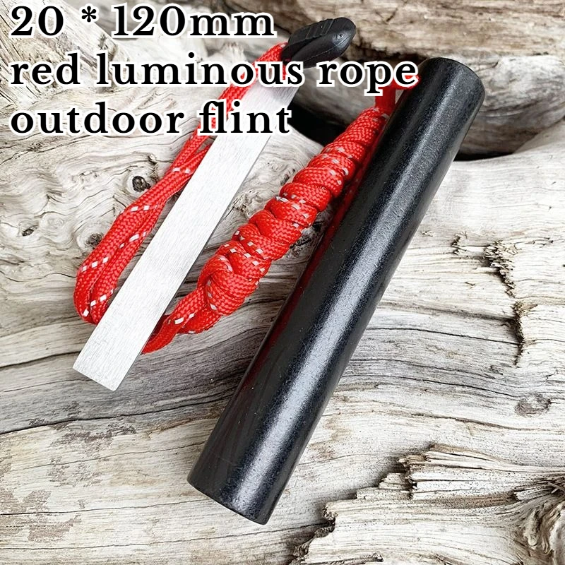 20*120 مللي متر كبير قضيب مغنيسيوم التخييم الصوان النار قضيب عالية النقاء البرية بقاء معدات الطوارئ