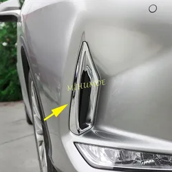 Chrome Front Fog Light Lamp Cover Trims For 2020 2021 2022 Lexus RX300 RX350 RX450h RX350L RX450hL
