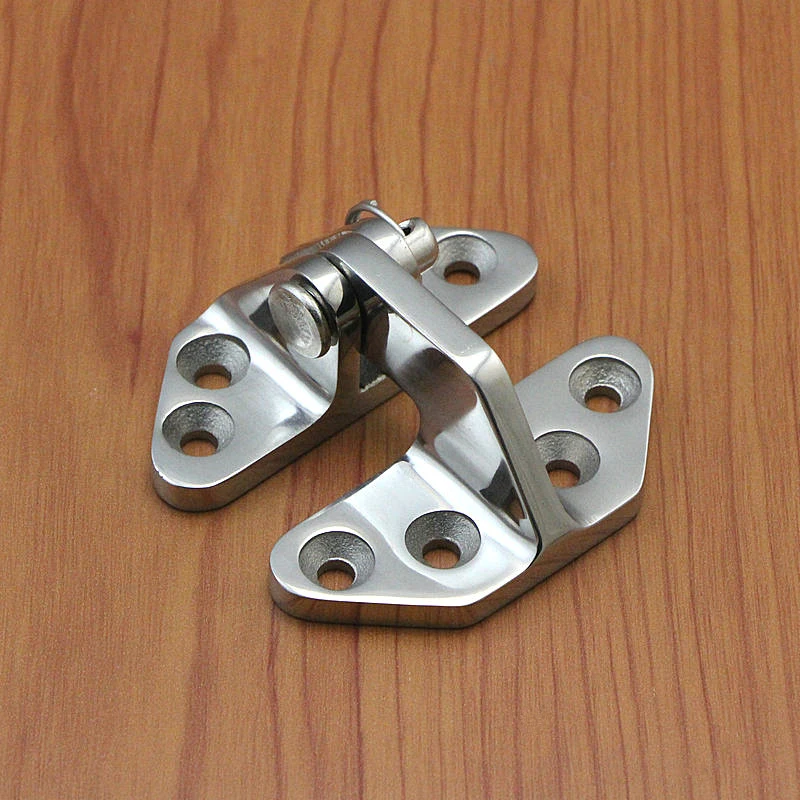 1PCS Marine Boat Heavy Hinge 304 Stainless Steel Strap Door Hardware Kit Fastener Canvas Screw Marine Hardware Hinge