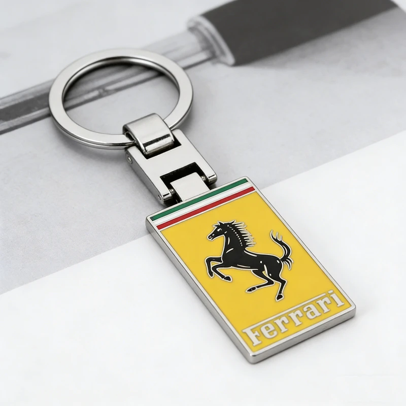 Llavero Metálico con Colgante de Coche F-Ferrari-F, Regalo para Fanáticos de Ferrari F1, F80, SF90 Stradale, SF90 Spider, 296 GTB, 488 GTS
