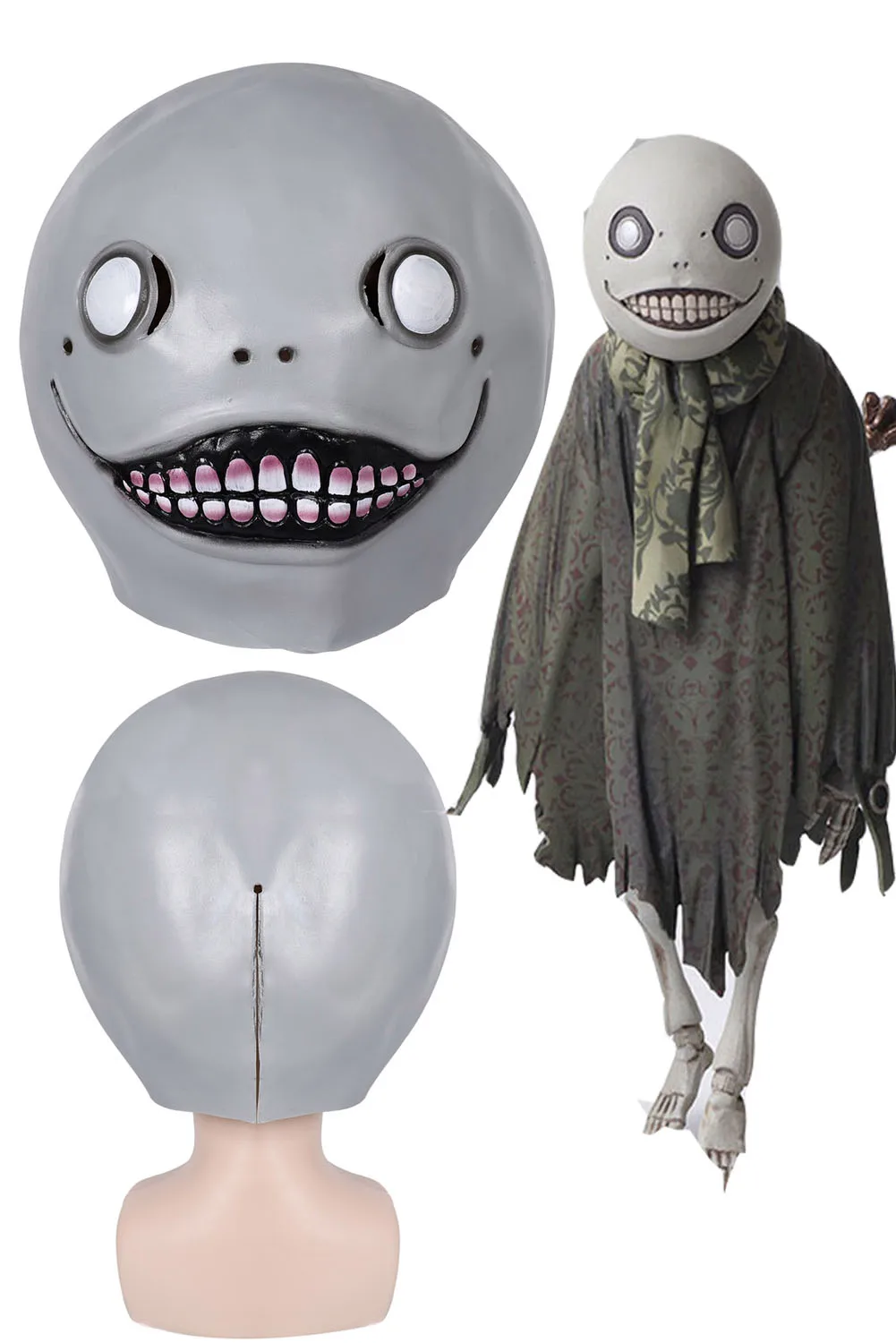 Emil Cosplay Headgear Costume Props Anime Game NieR Automata Roleplay Helmet Mask Outfits Accessories Men Halloween Party Suits