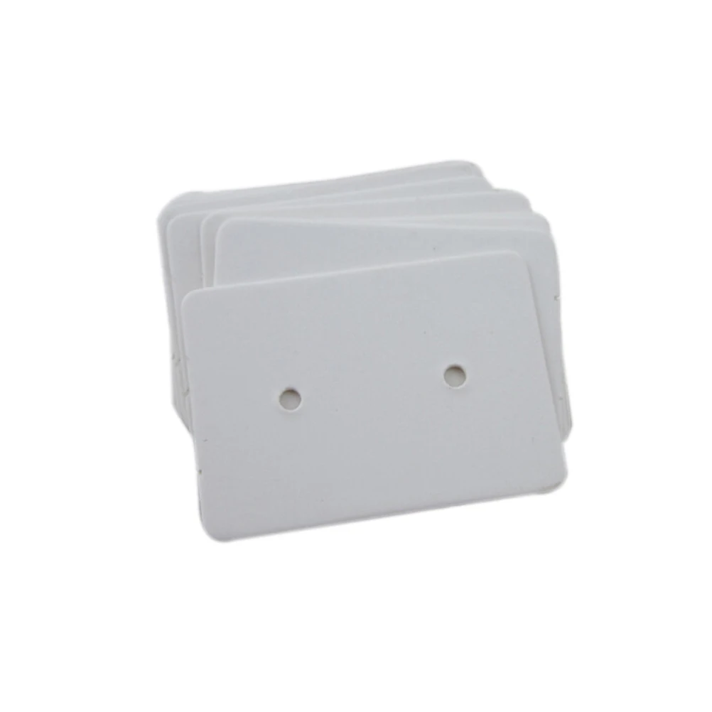 100pcs Professional Type Earring Ear Studs Holder Display Hang Kraft Cards Paper