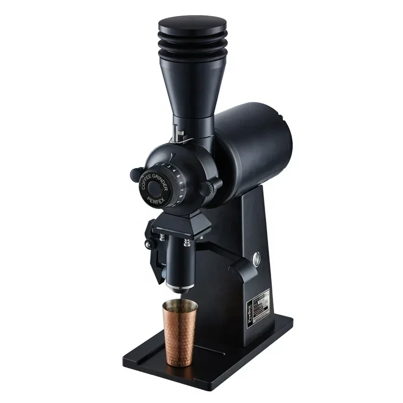 

202590mm coffee grinder flat wheel burr machine adjustable grinding powder size electric coffee grinder