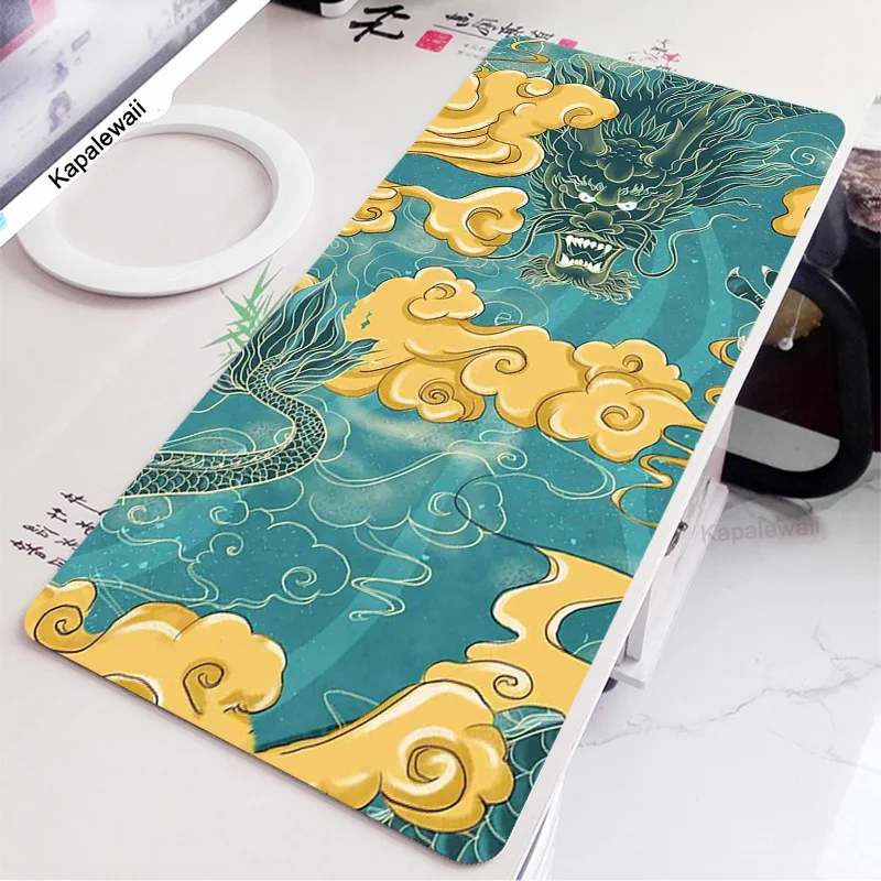 

XL Anime Chinese Style Mousepad HD Printing Computer Gamers Locking Lock Edge Mouse Pad XXL90x40cm Keyboard PC Desk Pad Csgo Pad