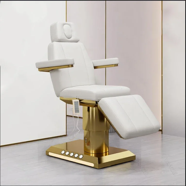 Electric Beauty Bed 3/4 Luxurious Adjustable Salon Shop Spa Electric Massage Table Esthetician Beauty Facial Bed Massage Bed