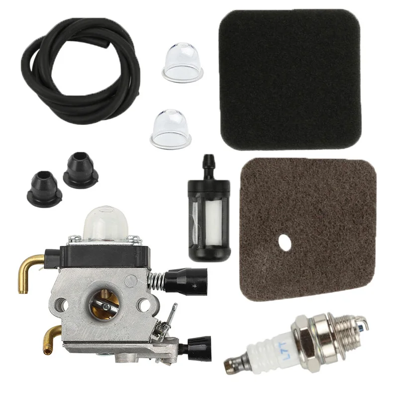 New Carburetor Kit For Stihlss BG72 BG75 HS80 FS85 FS80s FC75 FC85 FS75 Hedge Trimmer Carburetor And Fuel Line Filter Kit Tools