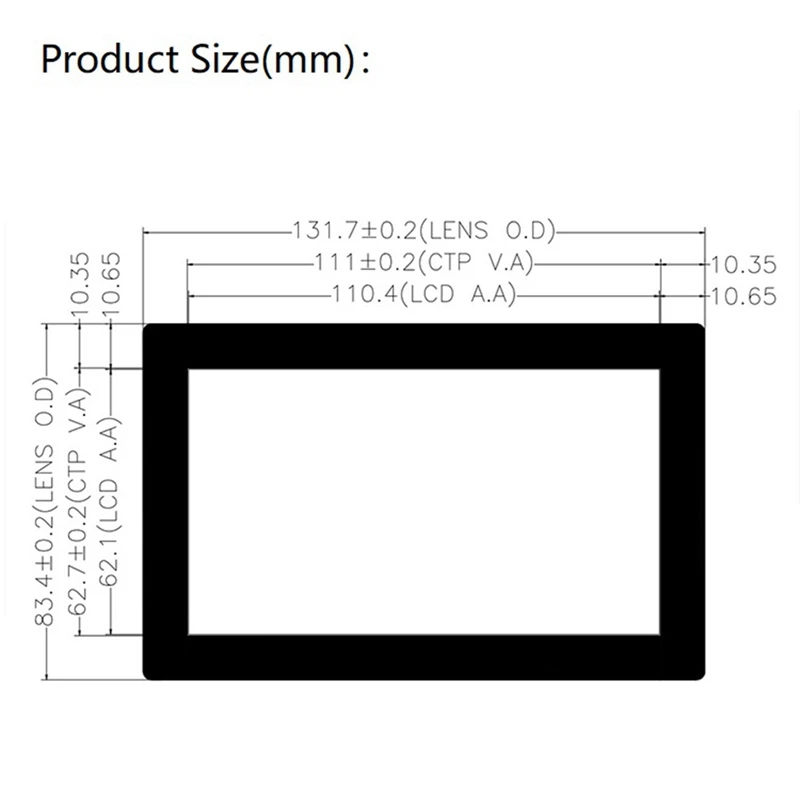 5 Inch 1280X720 IPS -Compatible HD Monitor Display Capacitive Touch Screen For Raspberry Pi 3B/3B+/4B Orange Pi Replacement