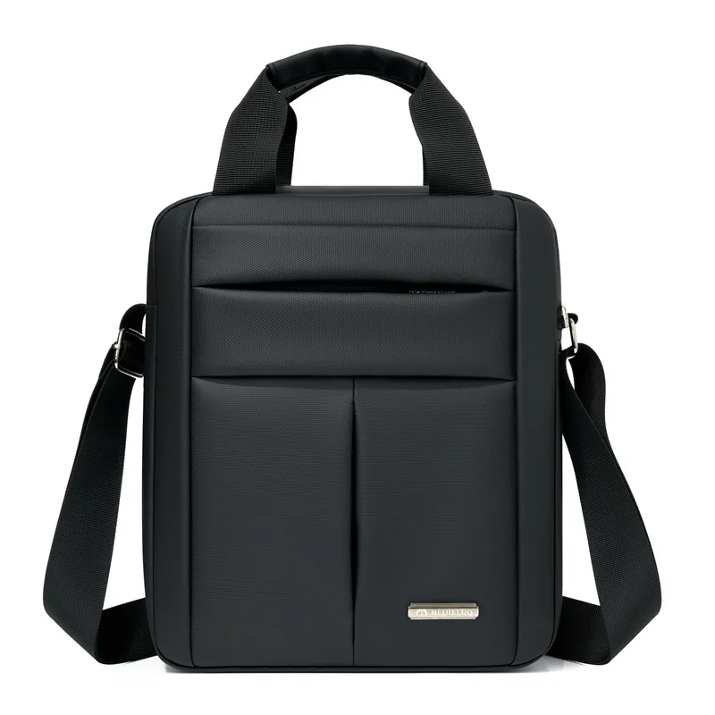 

Men's PU Film Shoulder Bag Trendy Business Travel Commuting Crossbody Bag Casual Waterproof Multi-layer Structure Sling Bag