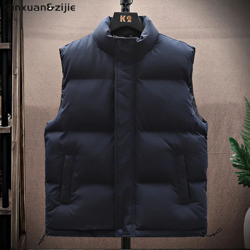 Winter Men Duck Down Vest 2022 Women Sleeveless Puffer Vest Jacket Solid Ultra Thin Warm Lightweight Down Jacket Waistcoat