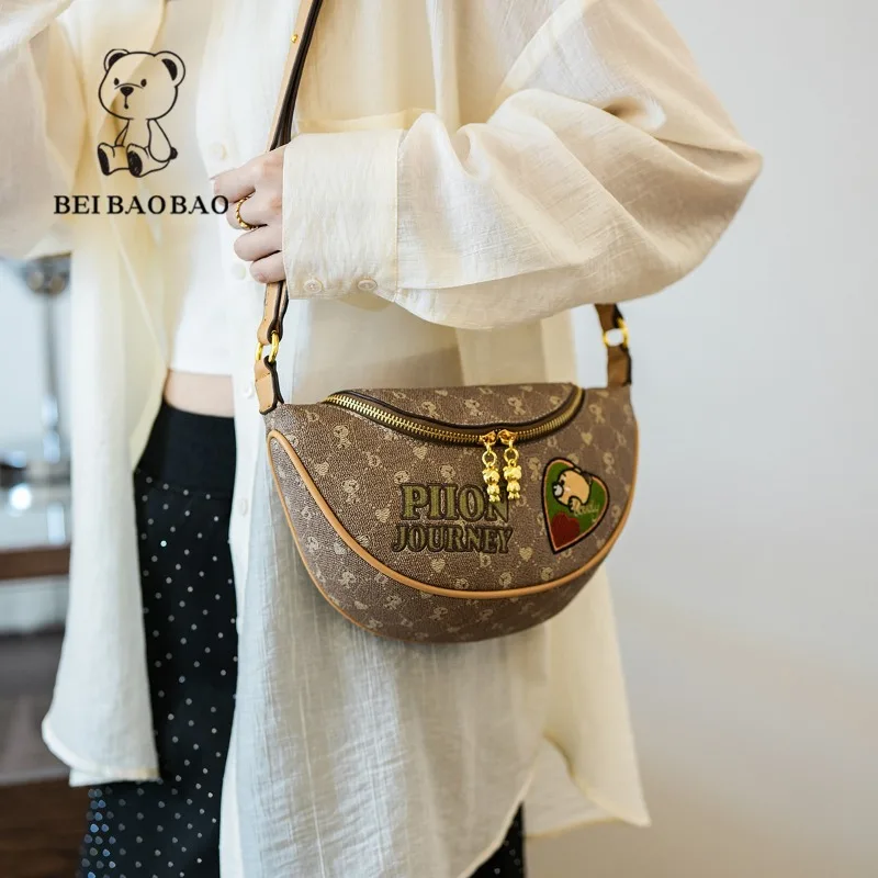 Beibaobao Summer Women's Bags 2024 New Trendy Versatile Shoulder Bag Chest Bag Waist Bag Casual Fashion Crossbody Female Bags