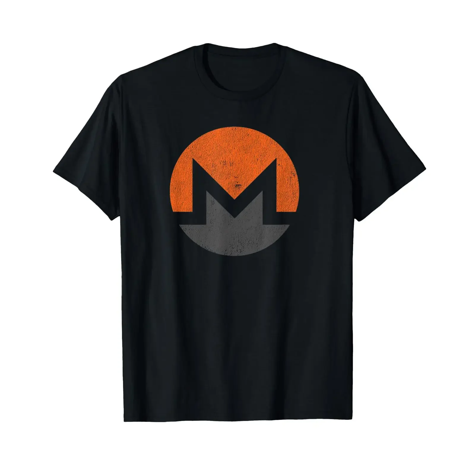 Distressed monero shirt for Crypto Miners T vintage Washed fashion homme Unisex Casual streetwear Slightly Soft Comfortable