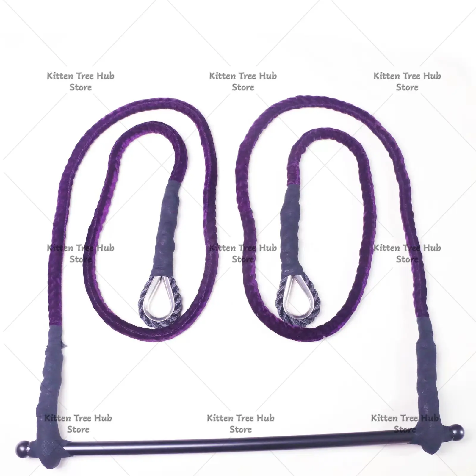 Professional Aerial Trapeze Bar Set Premium Steel Bar with 2.7M Rope, Ideal for Aerial Arts Indoors Outdoors - Perfect for Circu